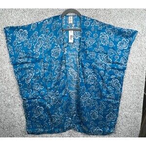Brand New With Tags Raj Brand Open Front Kimono Blue  OS